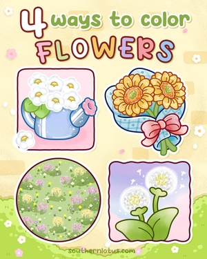 How To Draw Flowers for Beginners with 4 Easy Step-by-Step Tutorials