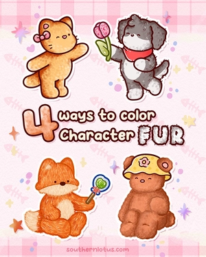 How To Draw Character Fur: Step by Step Coloring Tutorial for Beginners