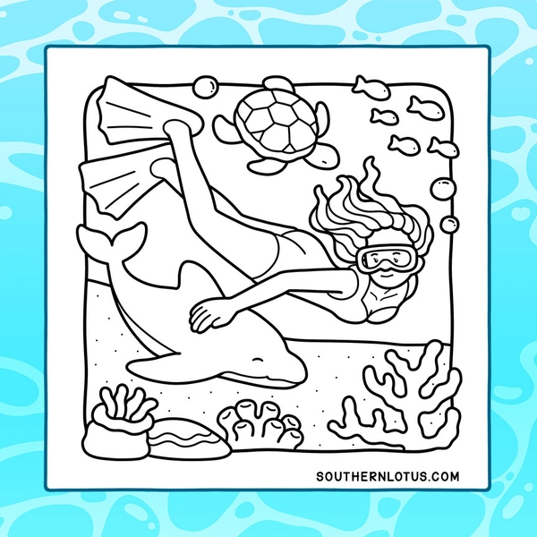 Comfy Vibes: Cozy Summer Girl Coloring Book - 3