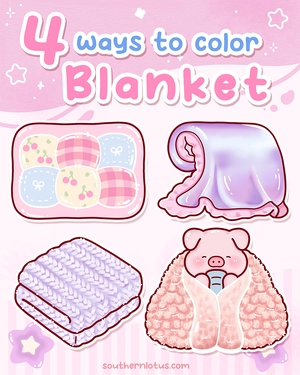 How To Draw Blanket in 4 Ways for Beginners