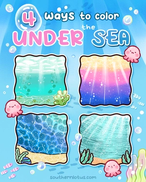 How to Color Underwater: Step-by-Step Tutorials for Ocean Scenes Coloring Pages