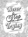 Never Stop Trying Coloring Book - thumbnail - 3
