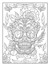 Sugar Skull Coloring Book - 5