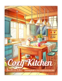 Cozy Kitchen Coloring Book - 1