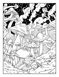 Magical Mushroom Coloring Book - 5