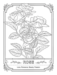 The Secret of Flowers Coloring Book - 5