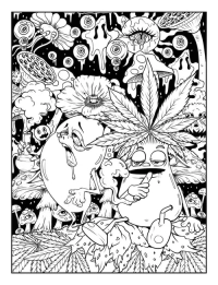 Stoner Midnight Coloring Book - 5