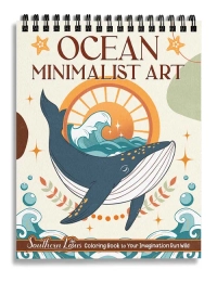 Ocean Minimalist Art Coloring Book - 2