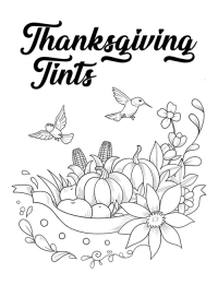 Thanksgiving Tints Coloring Book - 3