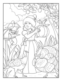 Thanksgiving Tints Coloring Book - 5