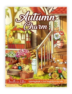 Autumn Charm Coloring Book