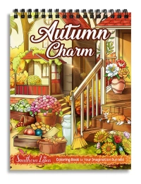 Autumn Charm Coloring Book - 2