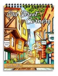 Old Street Corners Coloring Book - 2