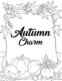 Autumn Charm Coloring Book - 3