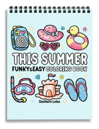 This Summer Funky & Easy Coloring Book - 2