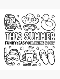This Summer Funky & Easy Coloring Book - 4