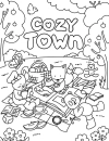 Cozy Town Coloring Book - thumbnail - 4
