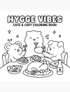 Hygge Vibes Cute & Cozy Coloring Book - thumbnail - 4