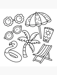 This Summer Funky & Easy Coloring Book - 6