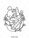 Xmas Corner Coloring Book - thumbnail - 3