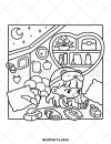 Girl Spaces Cute & Easy Coloring Book - thumbnail - 4