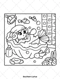 Ocean Home Cute & Easy Coloring Book - 6