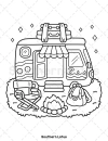 Little Cozy Cute & Easy Coloring Book - thumbnail - 4