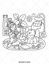 Cozy Times Cute & Easy Coloring Book - thumbnail - 4