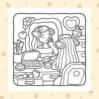 Girl Spaces Vol.2 Coloring Book - 5