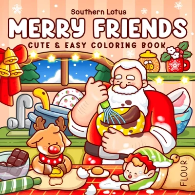 Merry Friends Coloring Book