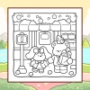 Fuzzy Cuties Coloring Book - thumbnail - 3