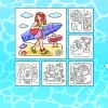 Comfy Vibes: Cozy Summer Girl Coloring Book - thumbnail - 2