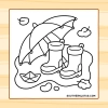 Comfy Vibes: Cozy Autumn Girl Coloring Book - thumbnail - 4