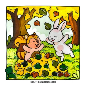 Gallery template image - Sweet Friends, Cute Coloring Book, Download Free Pdf Printable Colouring Pages