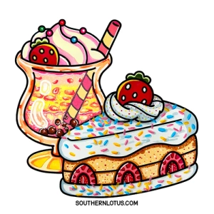 Gallery template image - Food Drink Sweets, Coloring Markers for Adults, Free Pdf Printable Colouring Pages