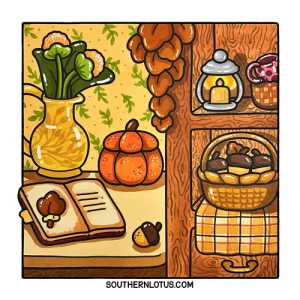 Gallery template image - Fall Vibes , Cozy Coloring Book, Download Free Pdf Printable Colouring Pages