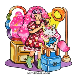 Gallery template image - Cat Mom, Adult Coloring Book Markers, Download Free Pdf Printable Colouring Pages