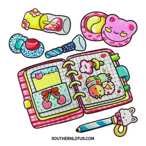 Gallery template image - Cozy Girl Stress Relief, Cute Coloring Books for Adults, Download Free Pdf Printable Colouring Pages