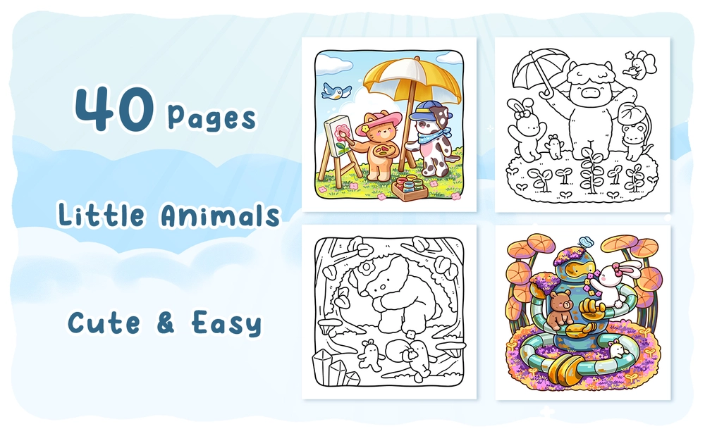 Little Days Coloring Book - content plus - 1