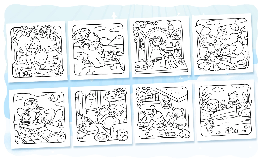 Little Days Coloring Book - content plus - 3