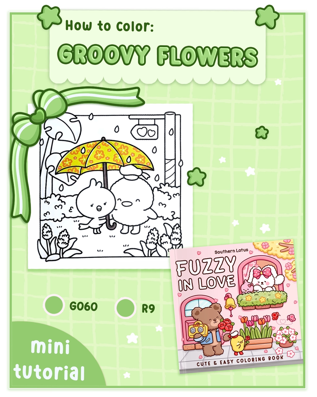 How to Color Groovy Flower