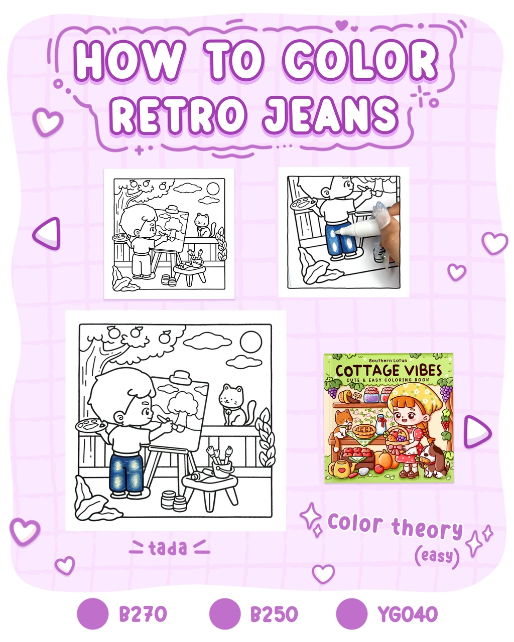 How to Color Retro Jeans