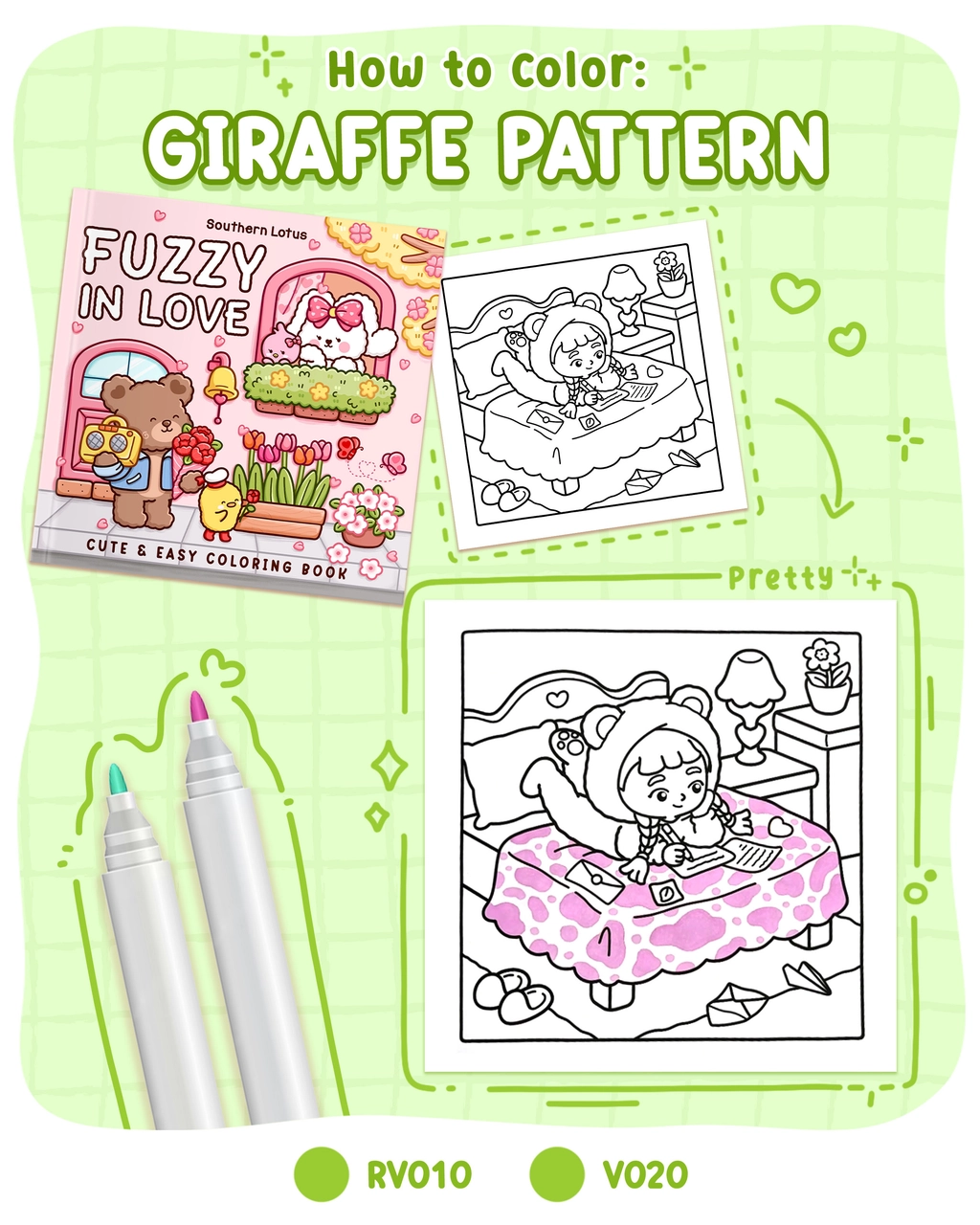 How to Color Giraffe Pattern