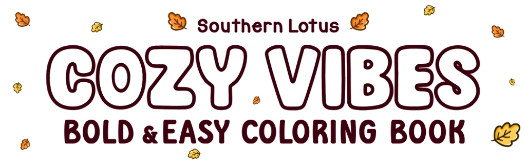 Unwind with Cozy Vibes Bold & Easy Coloring Book – A Comforting Creative Escape