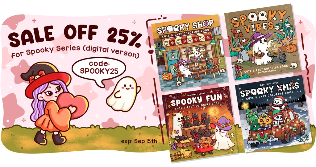 Get Ready for Spooky Season: 25% Off the Spooky Coloring Book Series