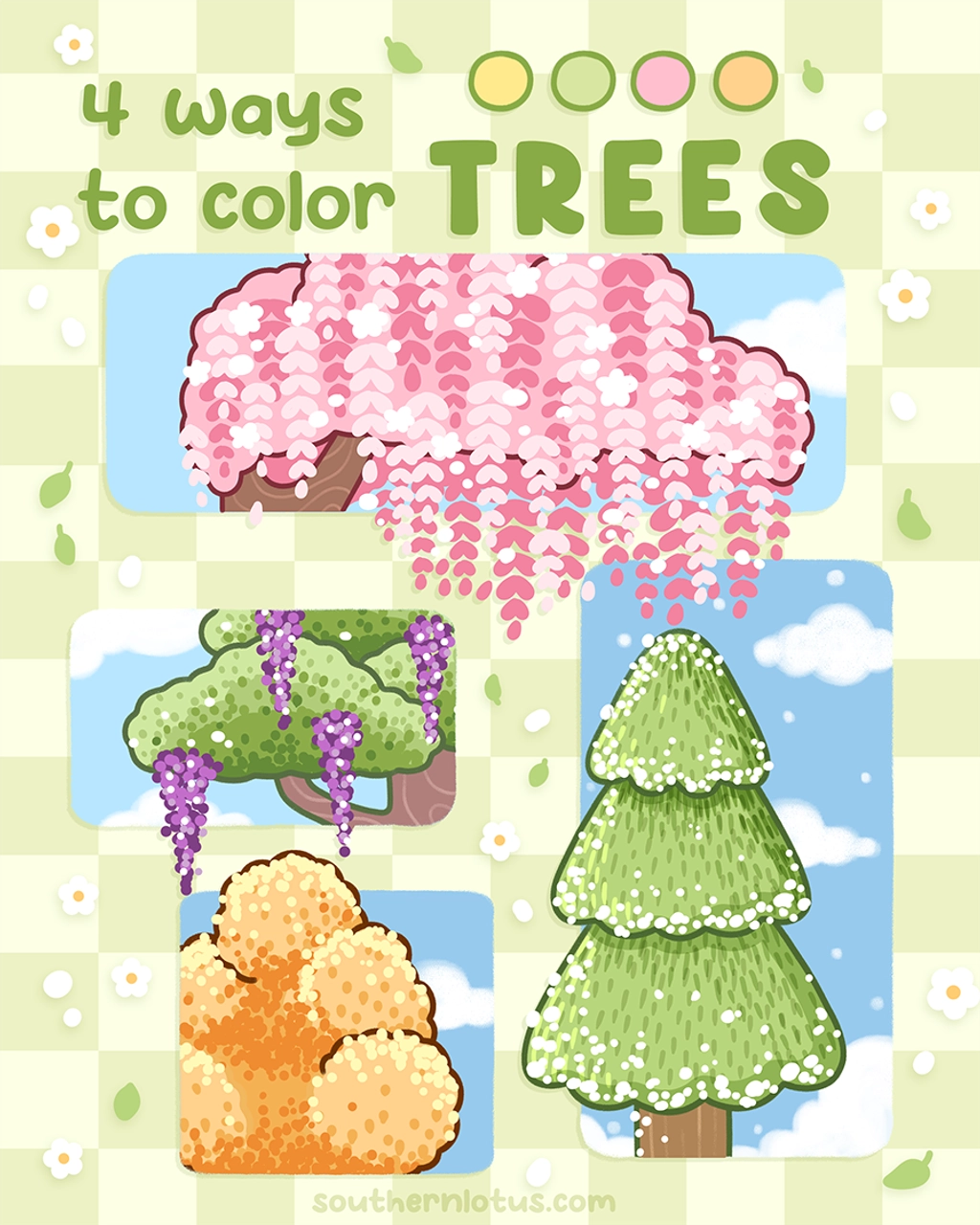 How to Draw Trees: Simple Techniques to Brighten Your Nature Coloring Page