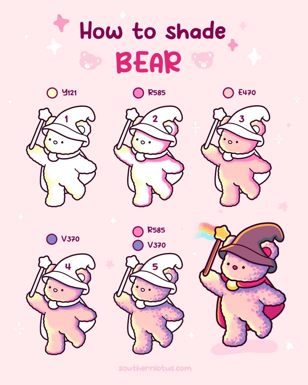 How to Shade Bear: A Cute Animal Coloring Page Guide to Create Fur Effects
