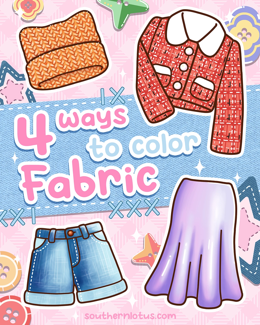 How to Draw Fabric: Easy Coloring Tutorials for Cozy Coloring Pages