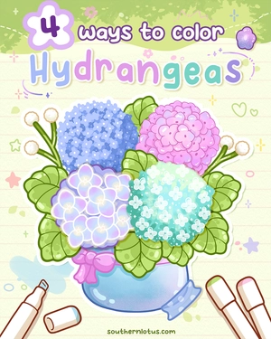 How to Color Hydrangeas: Step-by-Step Tutorial for Flower Coloring Pages
