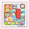 Cozy Breakfast Coloring Book - thumbnail - 4